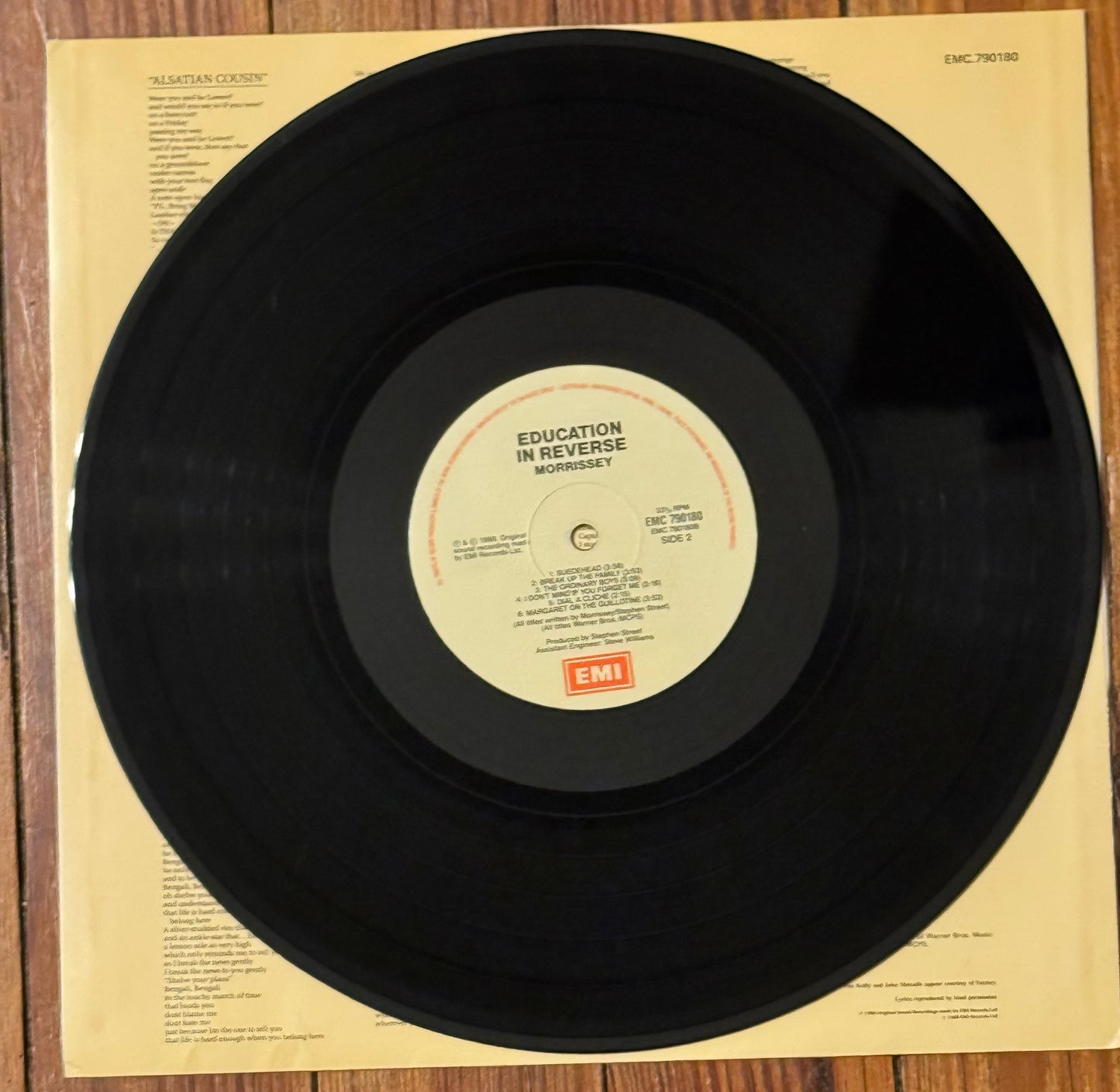MORRISSEY "Education in Reverse" (“Viva Hate” 1st AUSTRALIA Pressing)