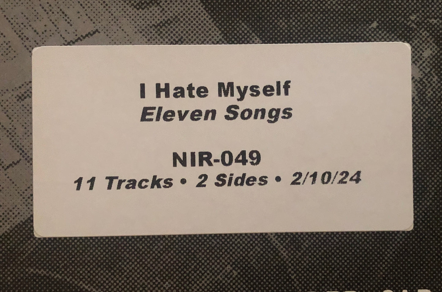 I HATE MYSELF "Eleven Songs" TEST PRESSING LP