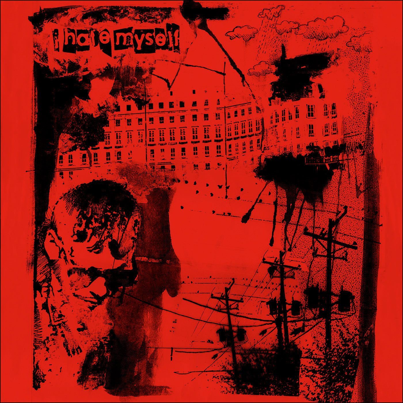 I HATE MYSELF "Eleven Songs" (LTD to 251) RED & BLACK SPLATTER LP