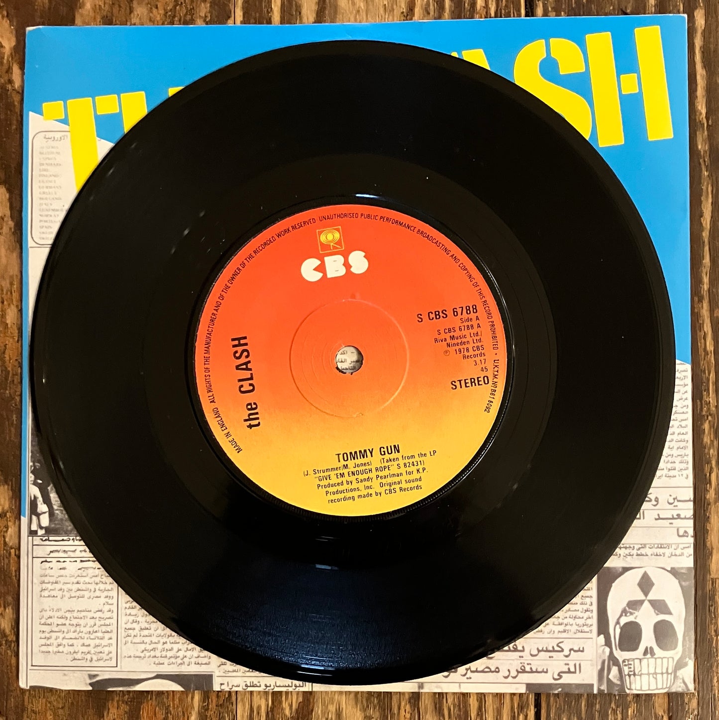 CLASH, THE "Tommy Gun" (UK Pressing)