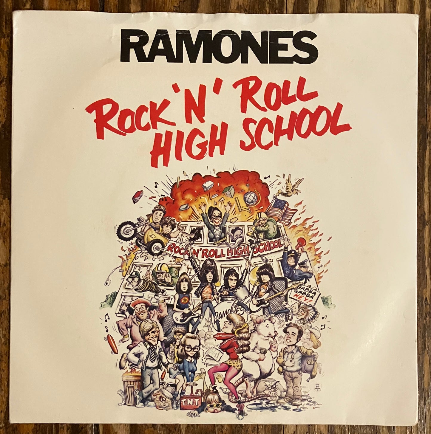 RAMONES "Rock 'n' Roll High School" (UK Pressing)