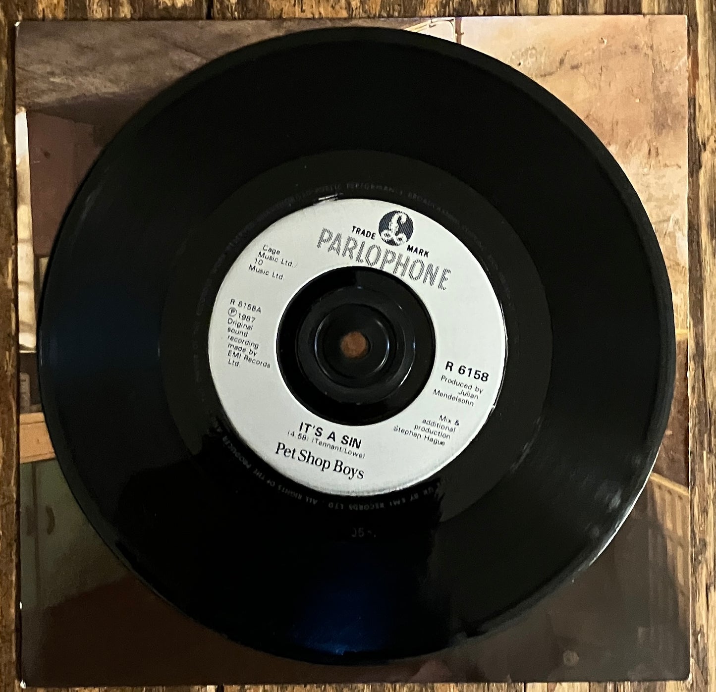 PET SHOP BOYS "It's a Sin" (UK Pressing)