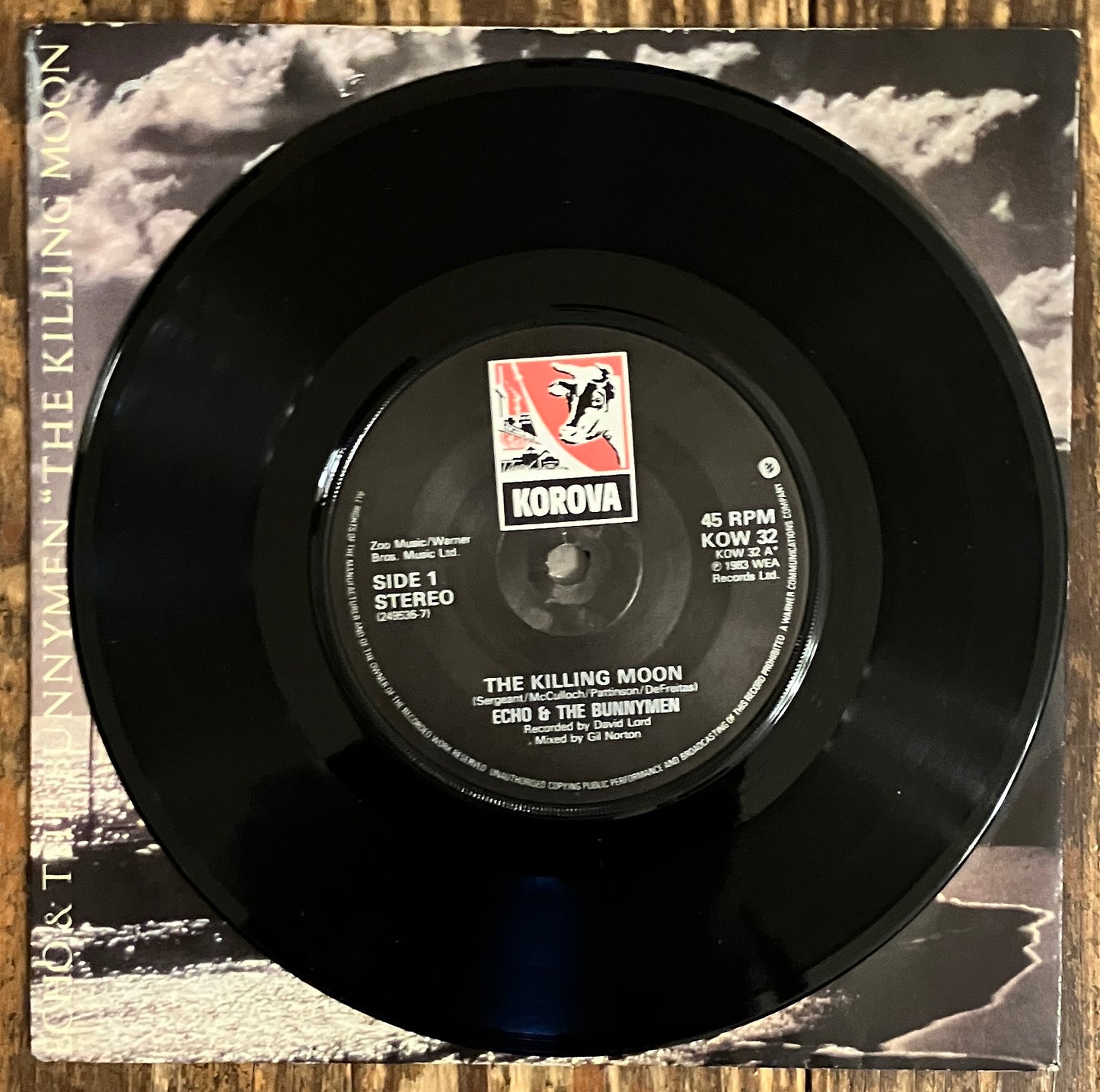 ECHO & THE BUNNYMEN "The Killing Moon" (UK Pressing)
