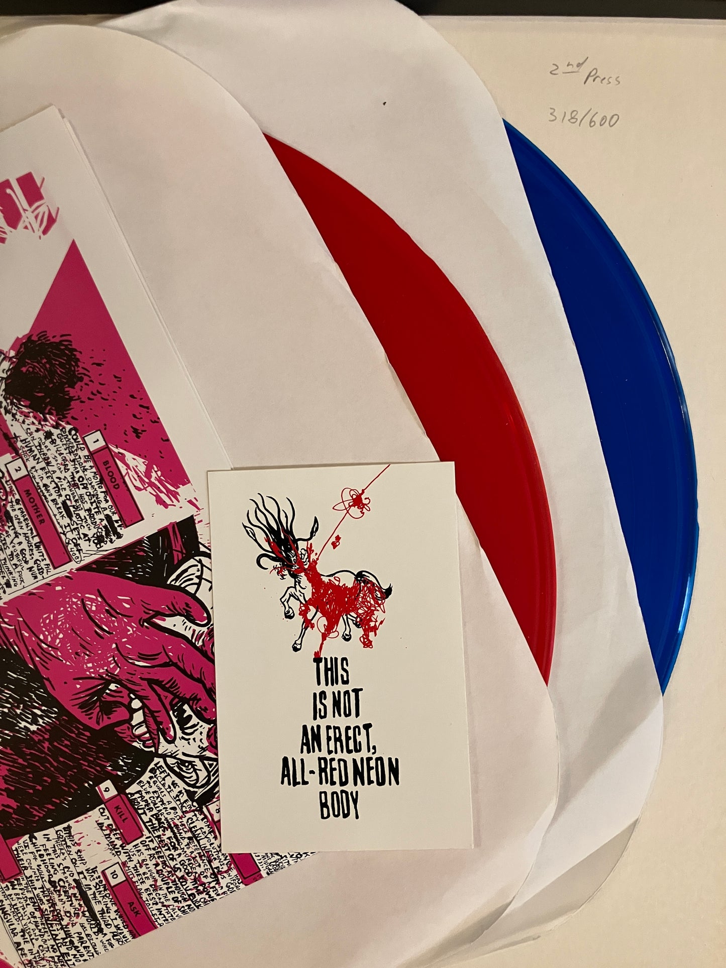 COMBAT WOUNDED VETERAN "This Is Not An Erect, All-Red Neon Body" BOX SET