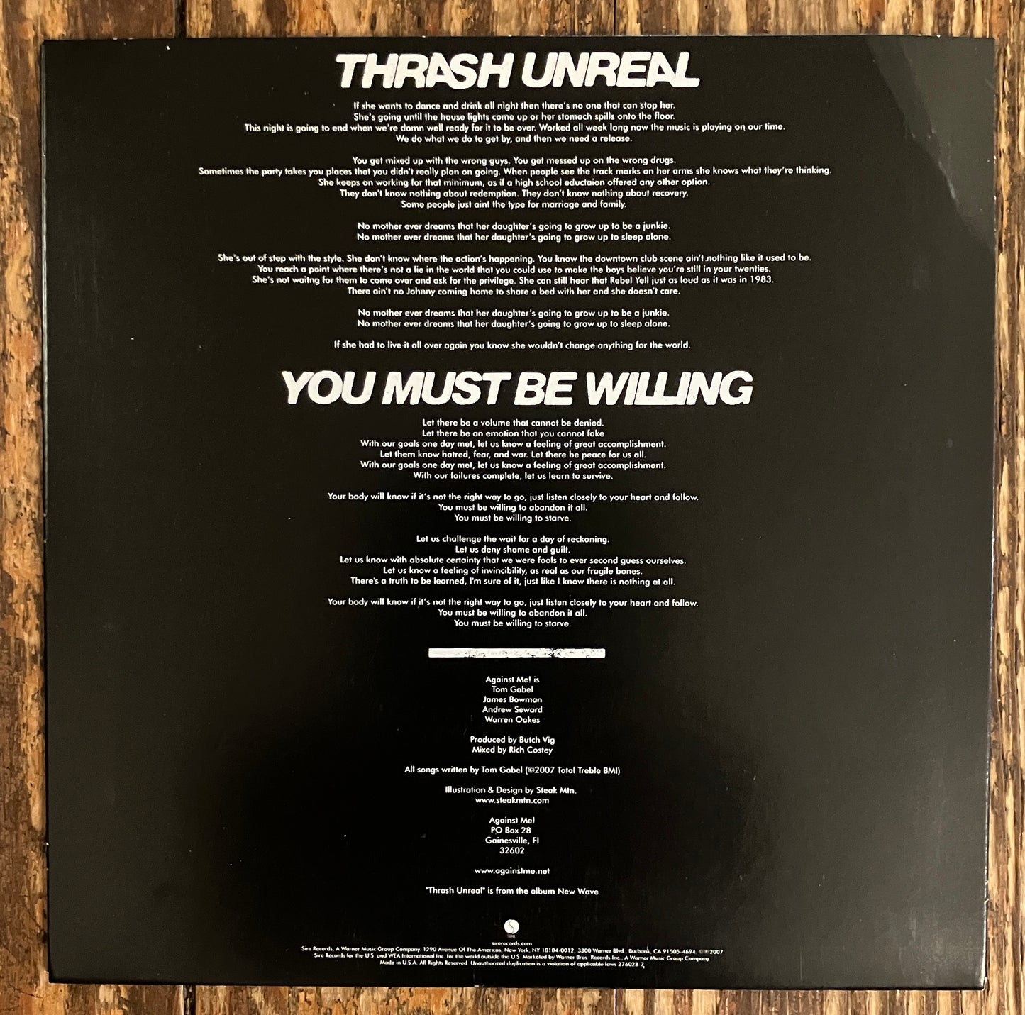 AGAINST ME! "Thrash Unreal"