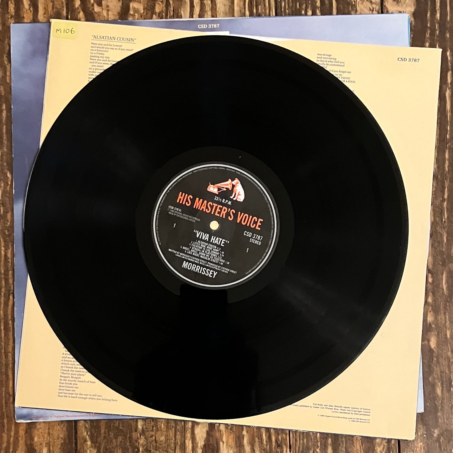 MORRISSEY "Viva Hate" (1st UK Pressing)