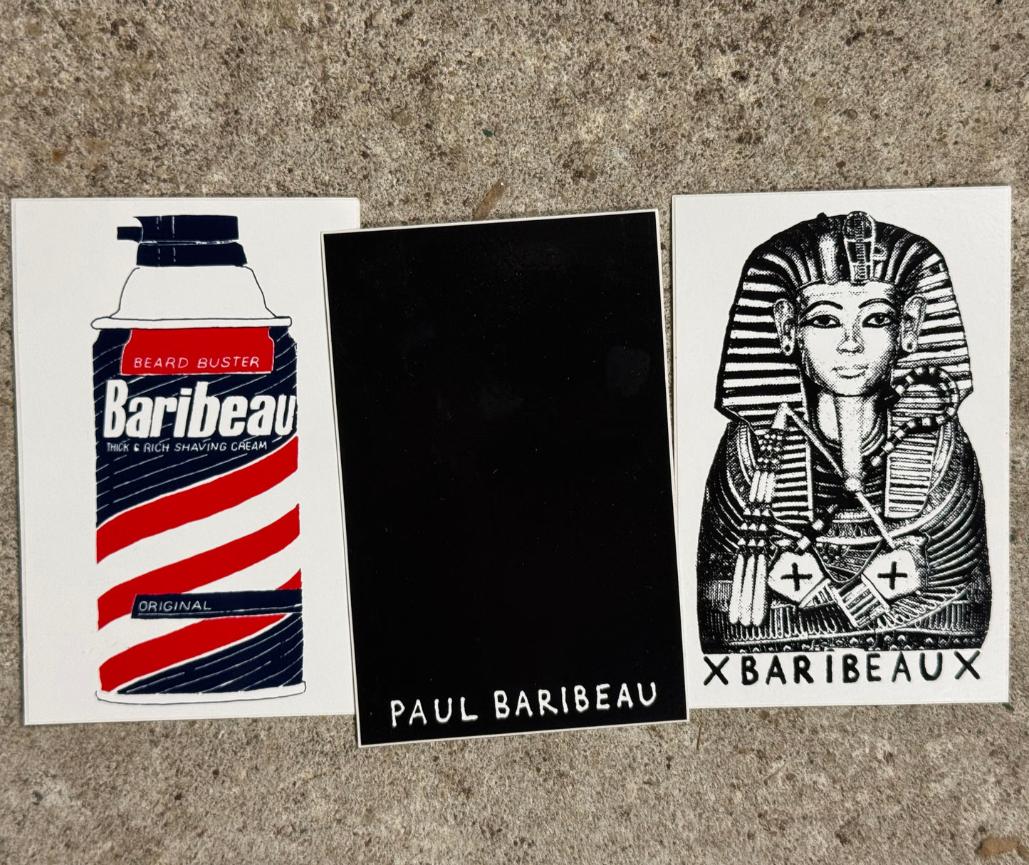 PAUL BARIBEAU Sticker 3-pack (1 of each design)