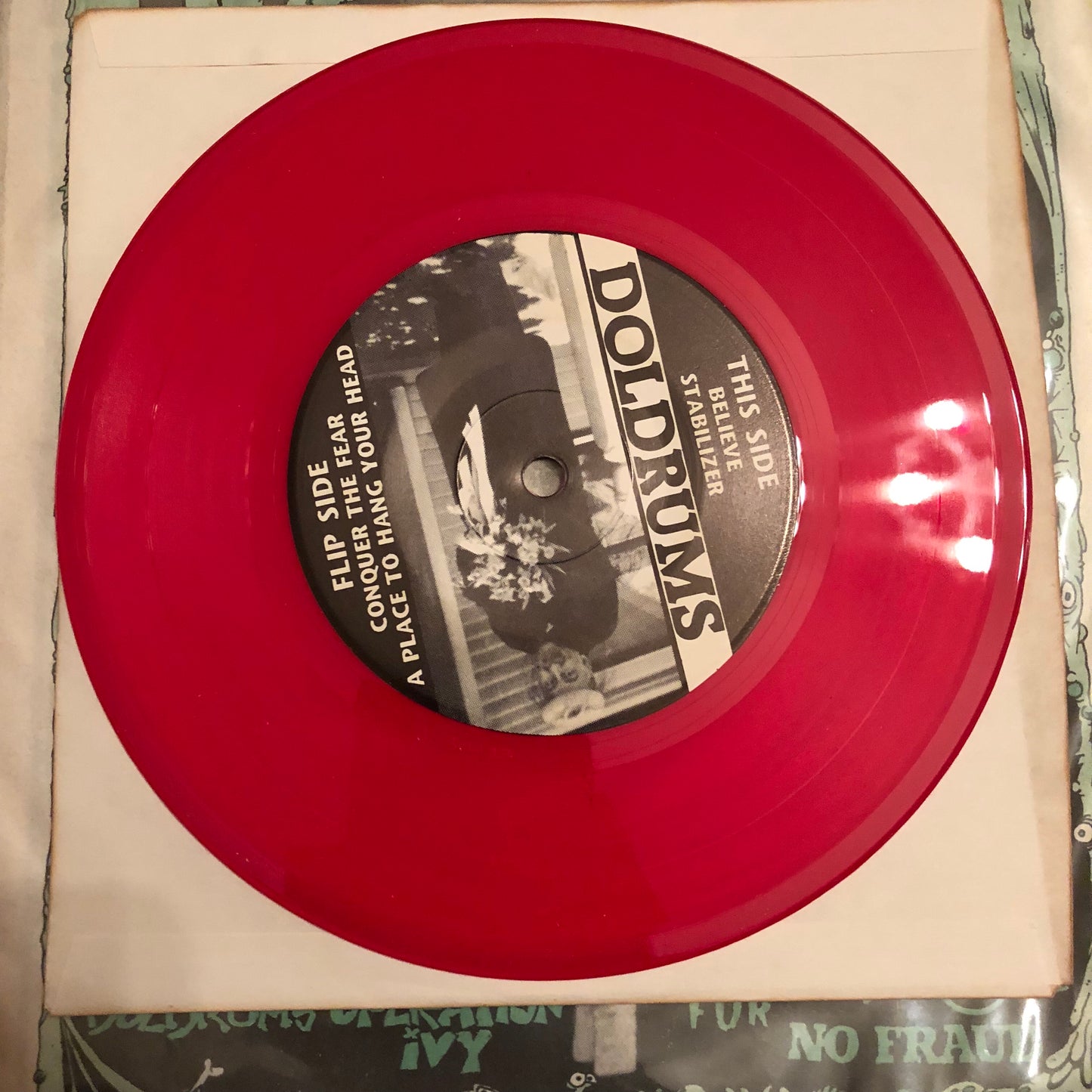 NO IDEA FANZINE #6 with DOLDRUMS record inside (COLORED VINYL)