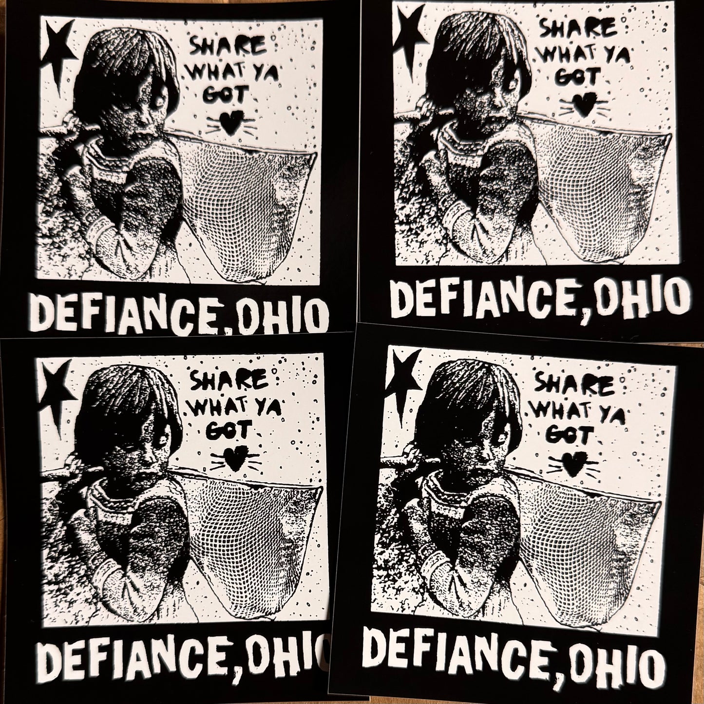 DEFIANCE, OHIO "Share" Sticker