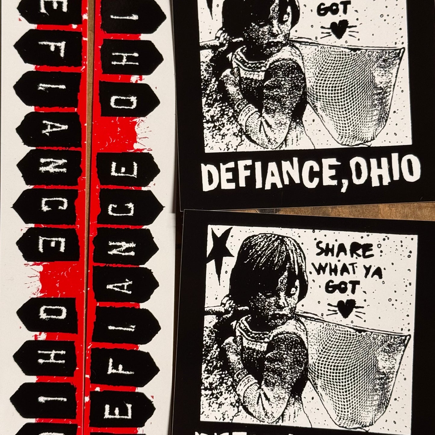 DEFIANCE, OHIO "two of each" Sticker