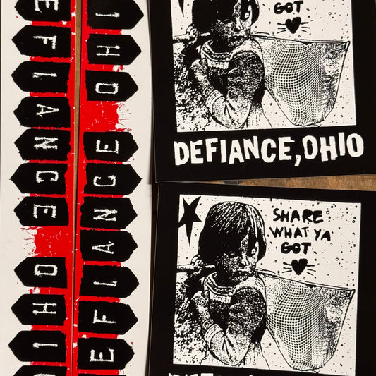 DEFIANCE, OHIO "two of each" Sticker