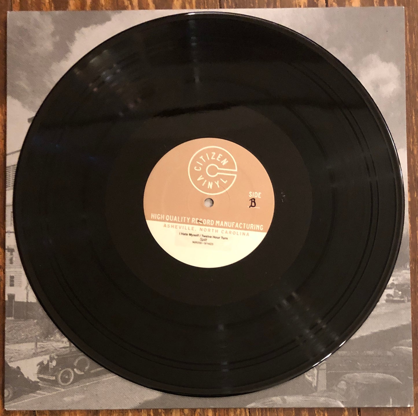 I HATE MYSELF / TWELVE HOUR TURN "split" TEST PRESSING LP