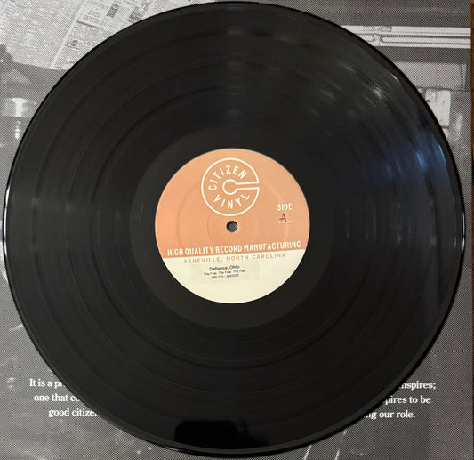 DEFIANCE, OHIO "The Fear..." TEST PRESSING