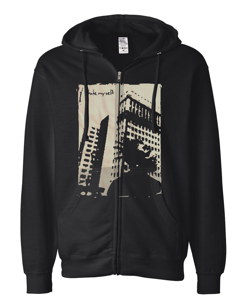 I HATE MYSELF "Four" Zip-up Hoodie