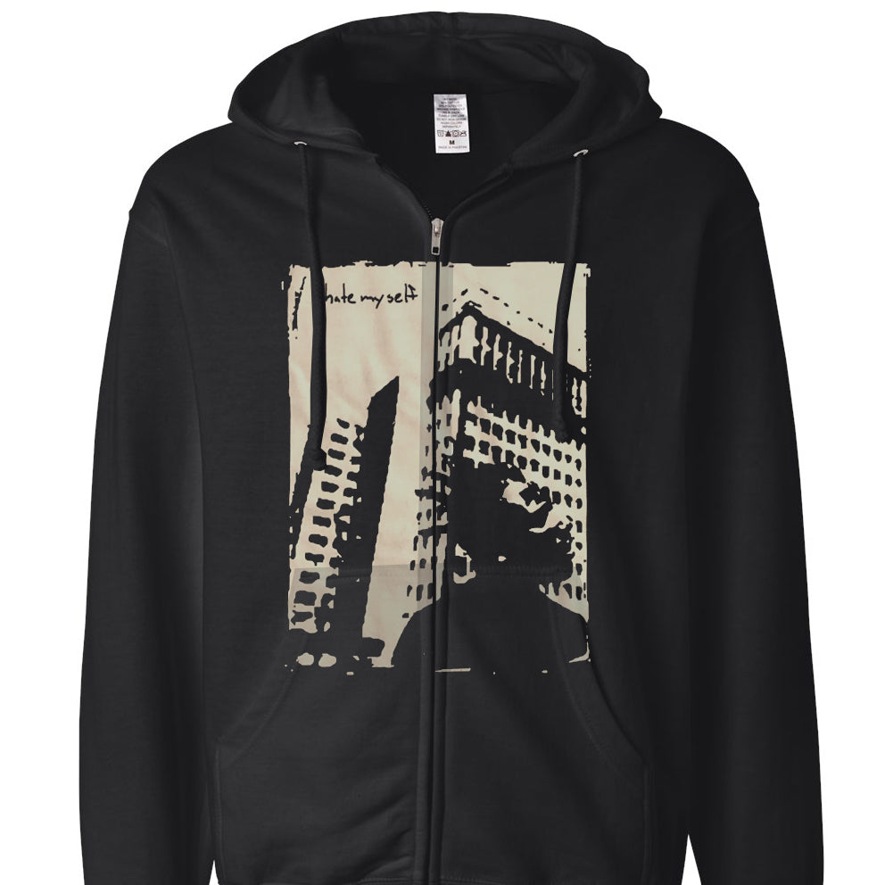 I HATE MYSELF "Four" Zip-up Hoodie