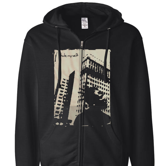 I HATE MYSELF "Four" Zip-up Hoodie