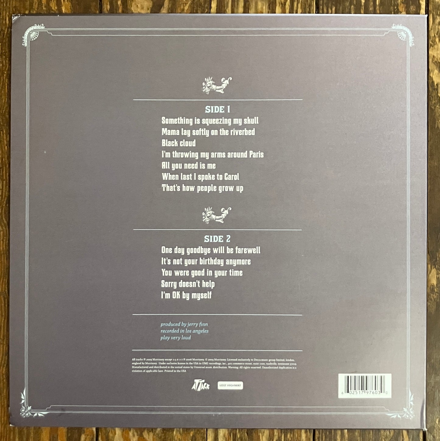 MORRISSEY "Years of Refusal"