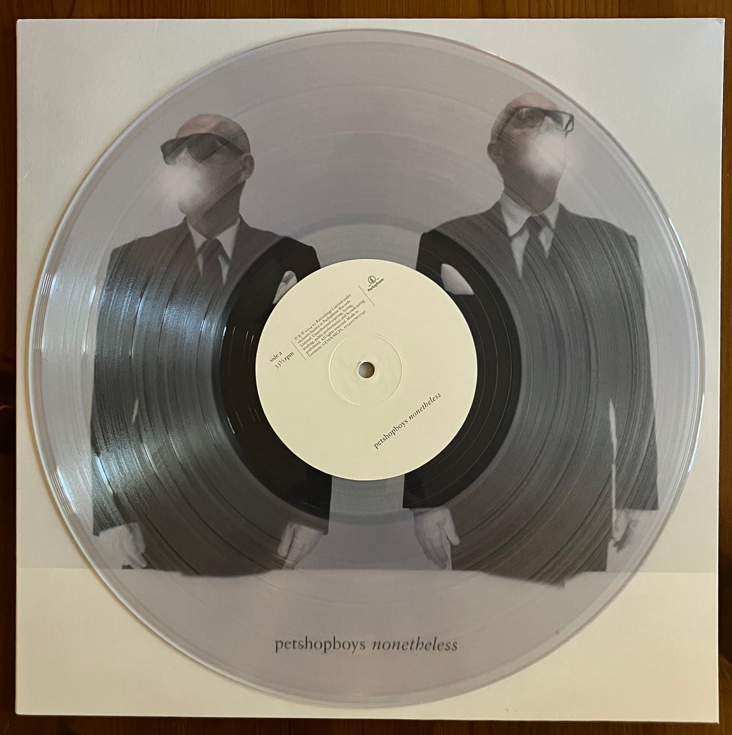 PET SHOP BOYS "Nonetheless" (CLEAR vinyl)