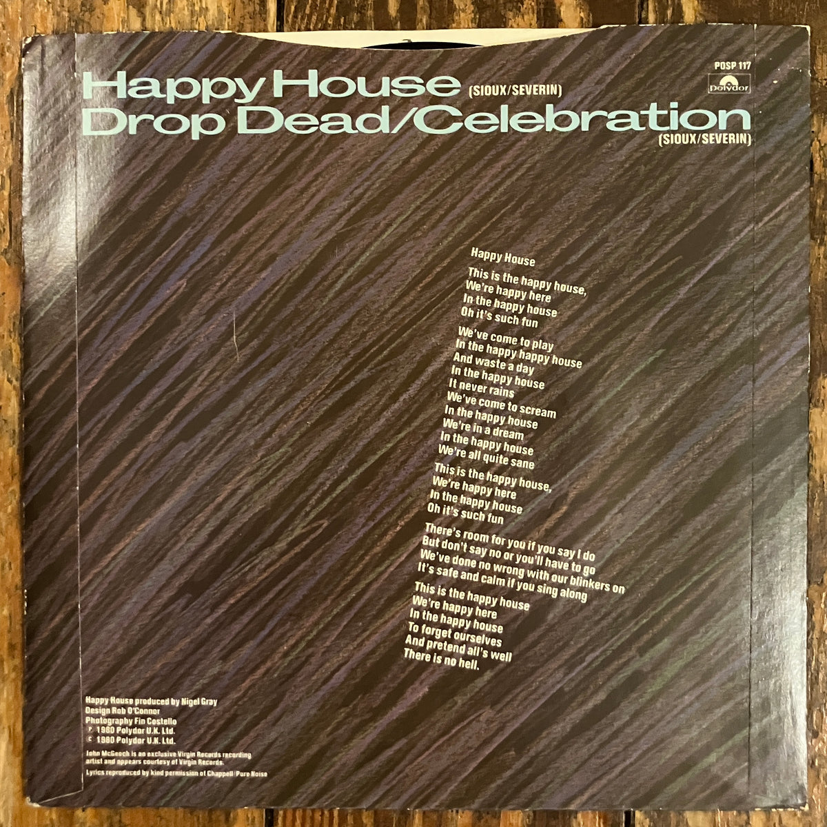 SIOUXSIE and the BANSHEES "Happy House"