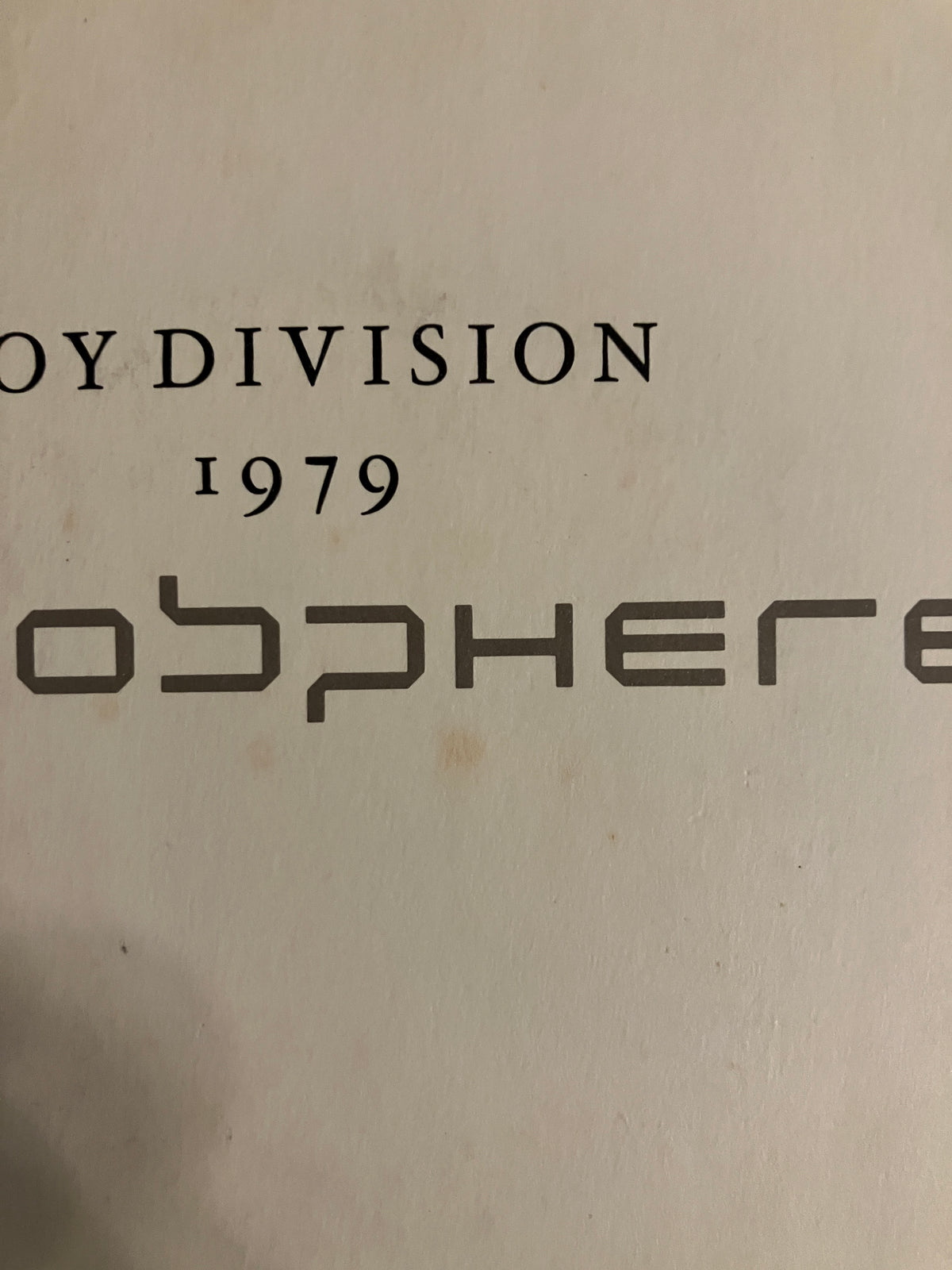 JOY DIVISION "Atmosphere"