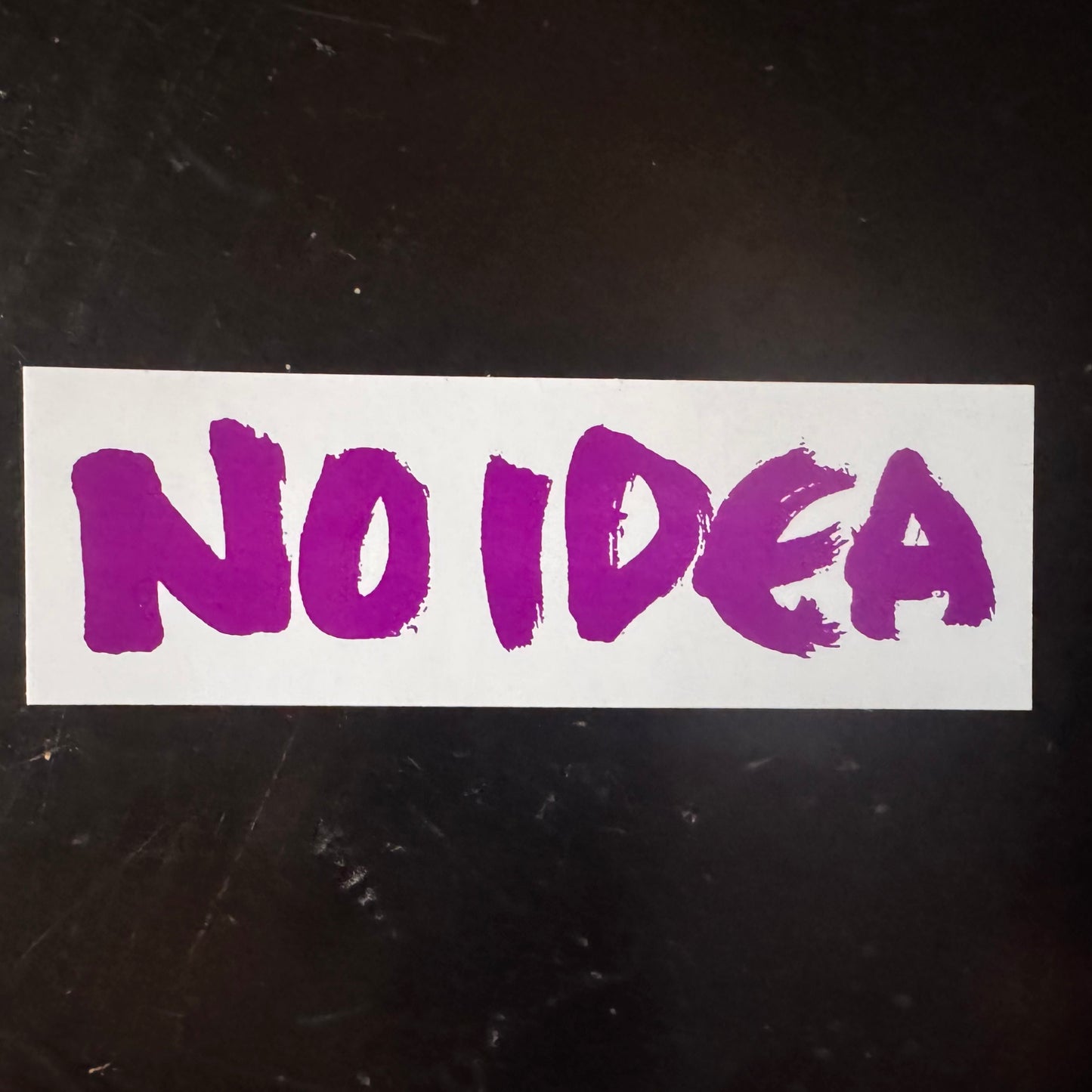 NO IDEA "Logo" Sticker (Purple & White)