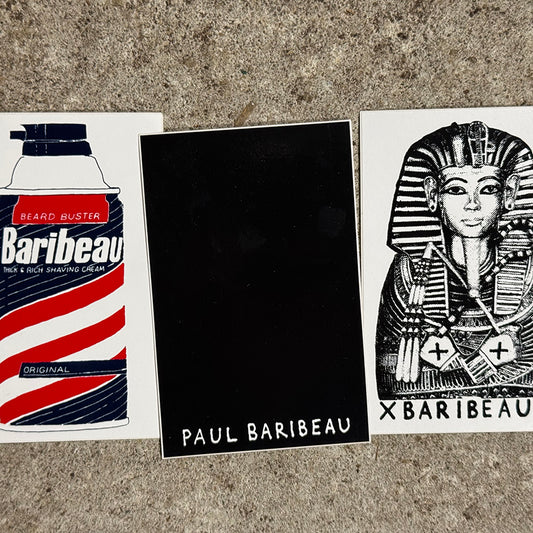 PAUL BARIBEAU Sticker 3-pack (1 of each design)